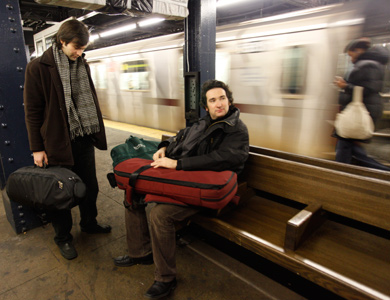Adamov-Lawson Duo on NYC subway